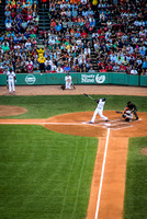 Long fly-ball to center, no home run first time up to bat.