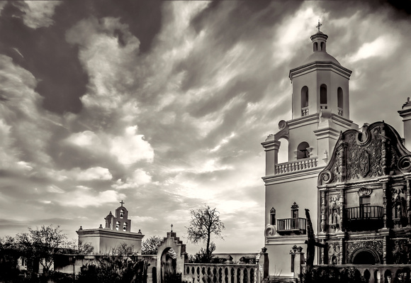 DSC_5654_SanXavierMission2009_jdp_May2024_8x11_b&w_sky